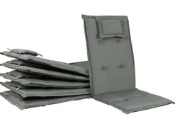 Beliani 6 Kpl Harmaa Pehmustetyynysetti Toscana/Java Outlet