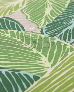 Beliani 8 Kpl Puutarhatuolisetti Lehtikuvioidulla Pehmusteella Sassari Fashion