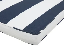 Beliani 8 Kpl Setti Puutarhatuolin Pehmusteita Sini-Valkoraidallinen Sassari Clearance