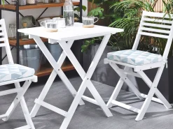 Beliani 2 Kpl Tyynysetti Kolmiokuvio Vaaleansininen Fiji New