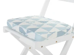 Beliani 2 Kpl Tyynysetti Kolmiokuvio Vaaleansininen Fiji New