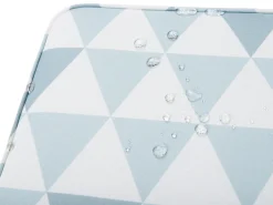 Beliani 2 Kpl Tyynysetti Kolmiokuvio Vaaleansininen Fiji New