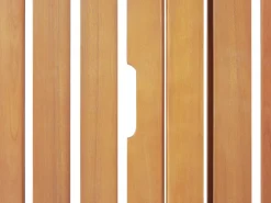 Beliani Akaasiapuinen Aurinkotuoli Tummanpunaisella Pehmusteella Java Fashion