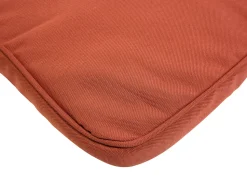 Beliani Akaasiapuinen Aurinkotuoli Tummanpunaisella Pehmusteella Java Fashion