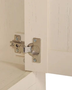 Beliani Astiakaappi 4 Ovea 2 Laatikkoa Kermanvalkoinen Seatlle Store