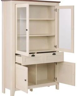 Beliani Astiakaappi 4 Ovea 2 Laatikkoa Kermanvalkoinen Seatlle Store