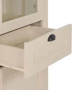 Beliani Astiakaappi 4 Ovea 2 Laatikkoa Kermanvalkoinen Seatlle Store