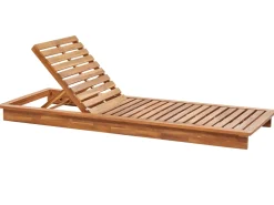 Beliani Aurinkotuoli Akaasia Vaalea Puu/Valkoinen Granari Flash Sale