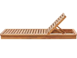 Beliani Aurinkotuoli Akaasia Vaalea Puu/Valkoinen Granari Flash Sale