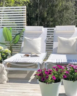 Beliani Aurinkotuoli Alumiini Valkoinen Catania Ii Best