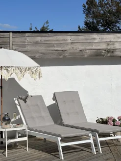 Beliani Aurinkotuoli Alumiini Valkoinen Catania Ii Best