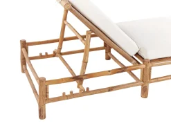 Beliani Aurinkotuoli Bambu Vaalea Puu/Luonnonvalkoinen Ligure Best Sale