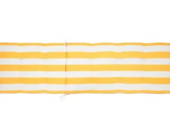 Beliani Aurinkotuoli Pehmusteilla Keltavalkoinen Cesana Hot