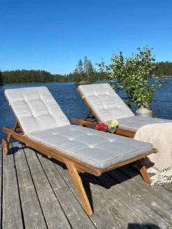 Beliani Aurinkotuoli Pehmusteilla Beige Cesana Discount