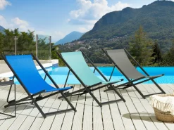 Beliani Aurinkotuoli Sininen/Musta Locri Ii Shop