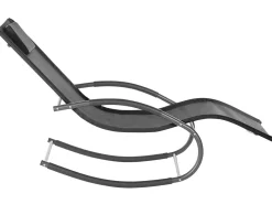Beliani Aurinkotuoli Teras Keinuva Musta Carano Ii Best Sale