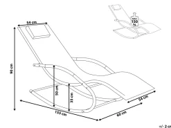 Beliani Aurinkotuoli Teras Keinuva Musta Carano Ii Best Sale