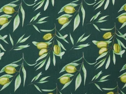 Beliani Aurinkotuoli Vaalea Akaasia Vaihtokankaat Luonnonvalkoinen/Tummanvihrea Oliivit 2 Kpl Anzio Outlet