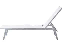 Beliani Aurinkotuoli Valkoinen Teras Noli Hot