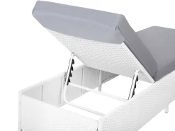 Beliani Aurinkotuoli Valkoinen Turin Ii Fashion