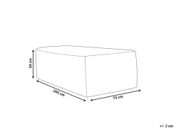 Beliani Aurinkotuolien Suojapeite Toscana/Firenze/Perugia 205 X 75 X 50 Cm Chuva Fashion