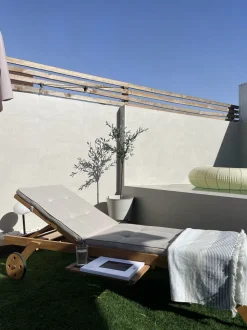 Beliani Aurinkotuolin Tyynyt Beige Cesana Sale