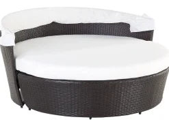 Beliani Aurinkovuode Polyrottinki Poyta Tummanruskea Sylt Lux Hot