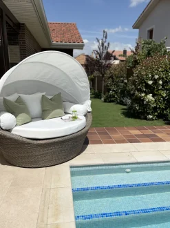 Beliani Aurinkovuode Polyrottinki Vaaleanruskea Sylt Online