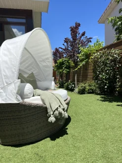 Beliani Aurinkovuode Polyrottinki Vaaleanruskea Sylt Online