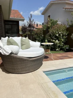 Beliani Aurinkovuode Polyrottinki Vaaleanruskea Sylt Online