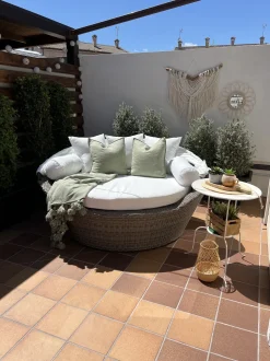 Beliani Aurinkovuode Polyrottinki Vaaleanruskea Sylt Online