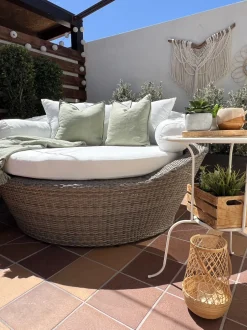 Beliani Aurinkovuode Polyrottinki Vaaleanruskea Sylt Online