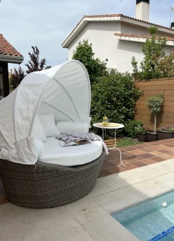 Beliani Aurinkovuode Polyrottinki Vaaleanruskea Sylt Online