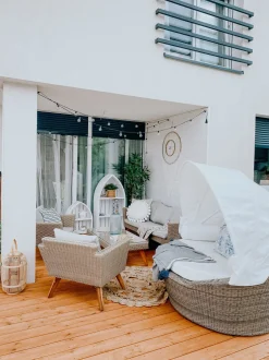 Beliani Aurinkovuode Polyrottinki Vaaleanruskea Sylt Online