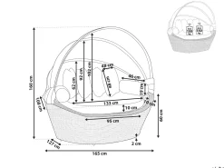 Beliani Aurinkovuode Polyrottinki Vaaleanruskea Sylt Online