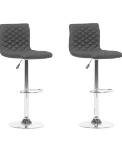 Beliani Baarijakkara Kangas Musta 2 Kpl Orlando Sale