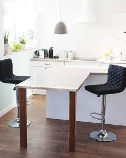 Beliani Baarijakkara Kangas Musta 2 Kpl Orlando Sale