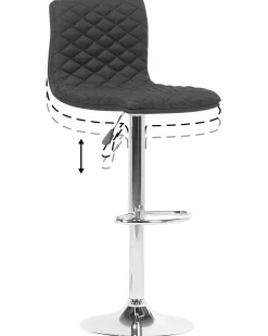 Beliani Baarijakkara Kangas Musta 2 Kpl Orlando Sale