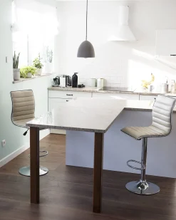 Beliani Baarijakkara Kangas Vaalea Beige 2 Kpl Lucerne Fashion