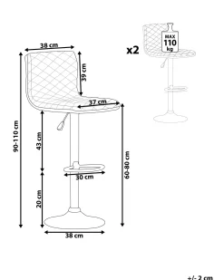 Beliani Baarijakkara Kangas Vaalea Beige 2 Kpl Orlando Hot