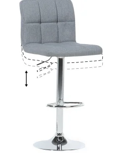 Beliani Baarijakkara Kangas Vaaleanharmaa 2 Kpl Marion Cheap