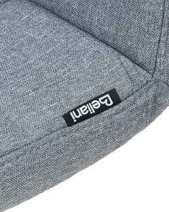 Beliani Baarijakkara Kangas Vaaleanharmaa 2 Kpl Marion Cheap