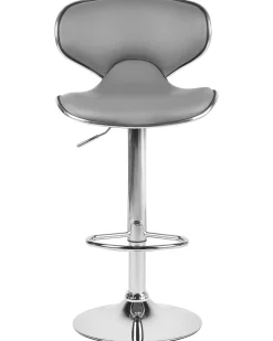 Beliani Baarijakkara Keinonahka Harmaa 2 Kpl Conway Hot