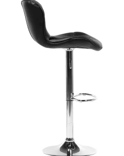 Beliani Baarijakkara Keinonahka Musta 2 Kpl Valetta Fashion