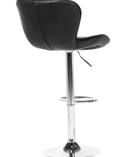 Beliani Baarijakkara Keinonahka Musta 2 Kpl Valetta Fashion