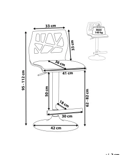 Beliani Baarijakkara Keinonahka Tumma Puu/Valkoinen Petersburg Hot