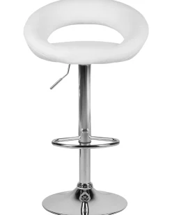 Beliani Baarijakkara Keinonahka Valkoinen 2 Kpl Peoria New