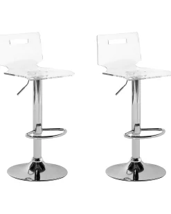 Beliani Baarijakkara Muovi Kirkas 2 Kpl Malta Store