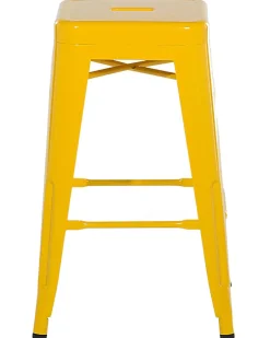 Beliani Baarijakkara Teras Keltainen 76 Cm 2 Kpl Cabrillo Discount