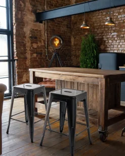 Beliani Baarijakkara Teras Musta 60 Cm 2 Kpl Cabrillo Shop